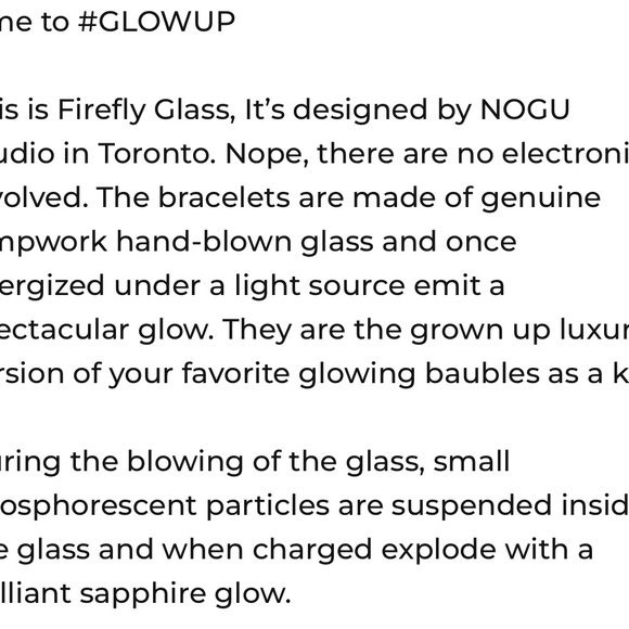 NOGU glow bracelet-firefly glass - Picture 6 of 7